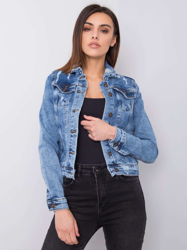 Wholesale Raquel RUE PARIS blue denim jacket