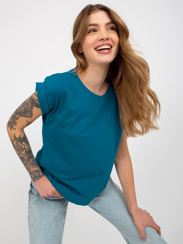 Wholesale Revolution sea basic t-shirt with round neckline