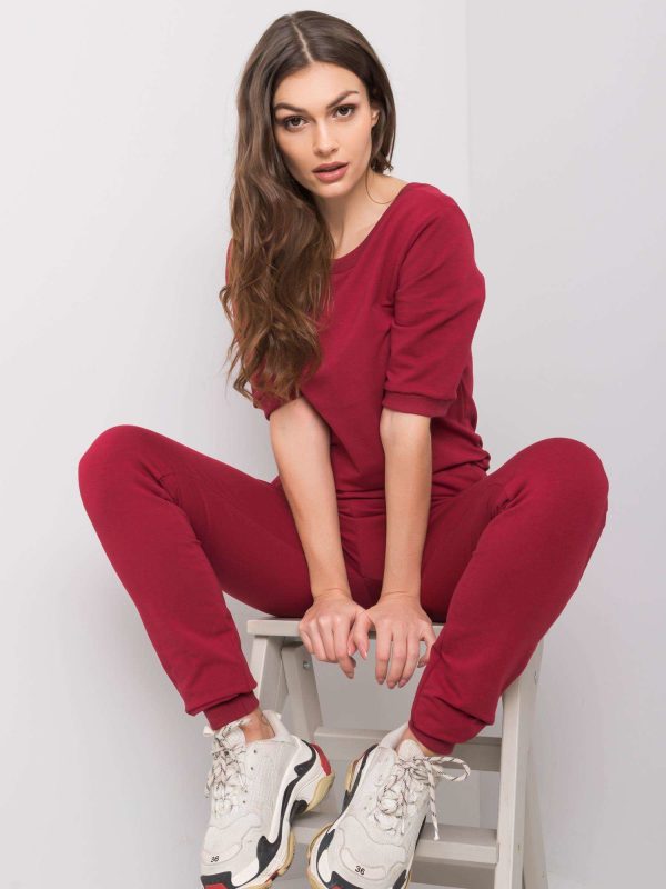 Wholesale Burgundy jumpsuit Ilina