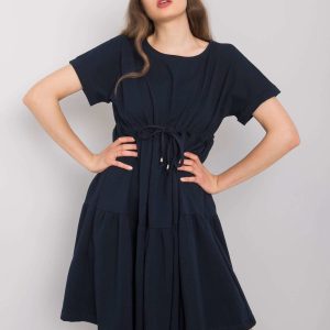 Wholesale Navy blue casual dress Sebille RUE PARIS