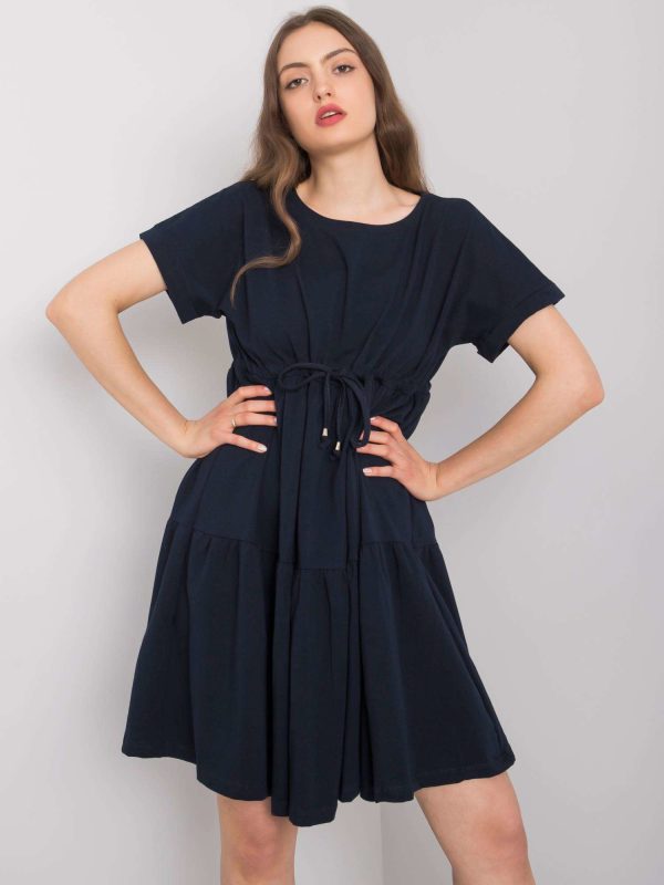 Wholesale Navy blue casual dress Sebille RUE PARIS