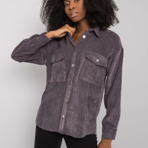 Wholesale Mary RUE PARIS Graphite Corduroy Shirt