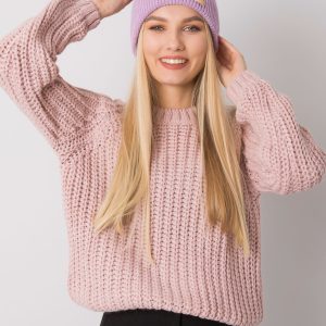 Wholesale Light purple knitted beanie RUE PARIS