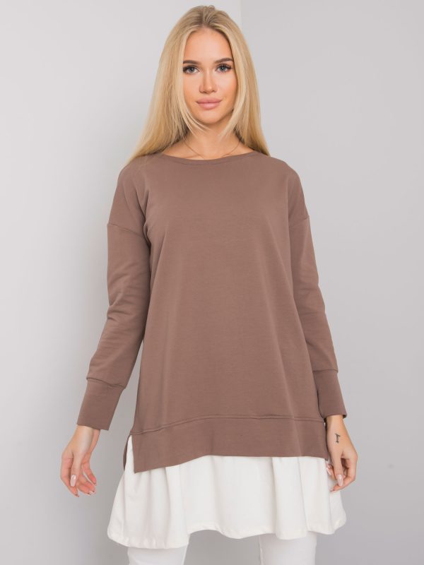 Wholesale Brown cotton tunic Brighton RUE PARIS