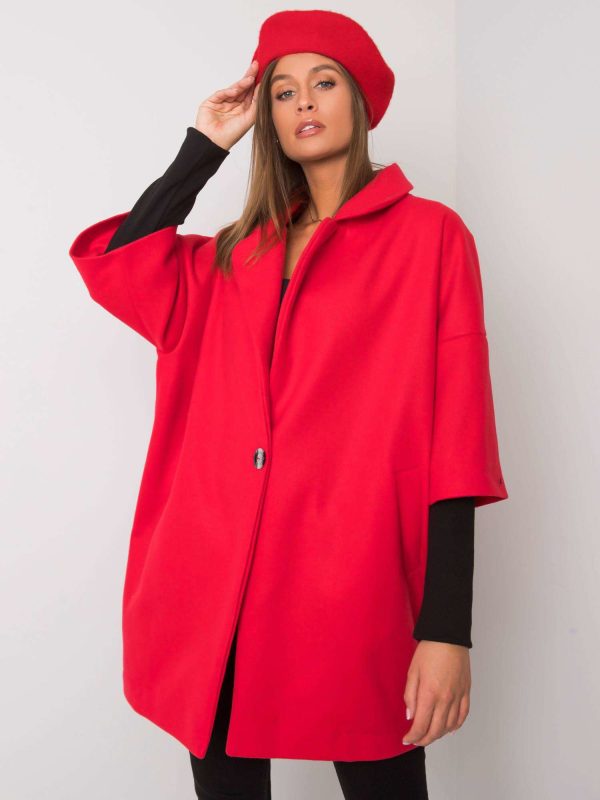 Wholesale Red loose coat Aliz RUE PARIS