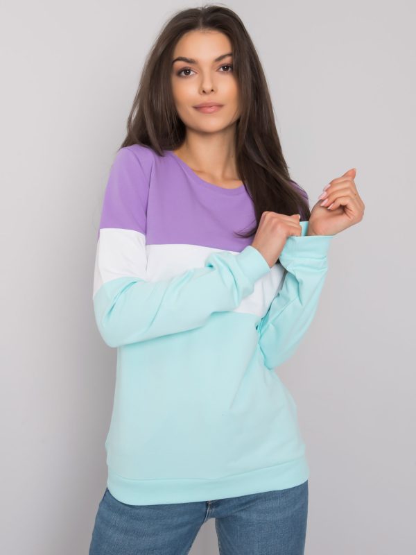 Wholesale Larice RUE PARIS purple-mint sweatshirt