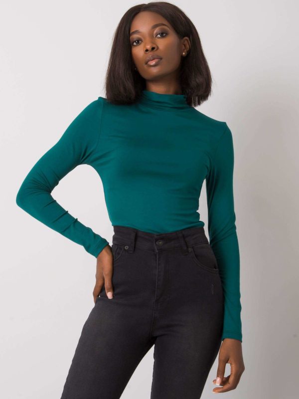 Wholesale RUE PARIS Dark green Cassie blouse