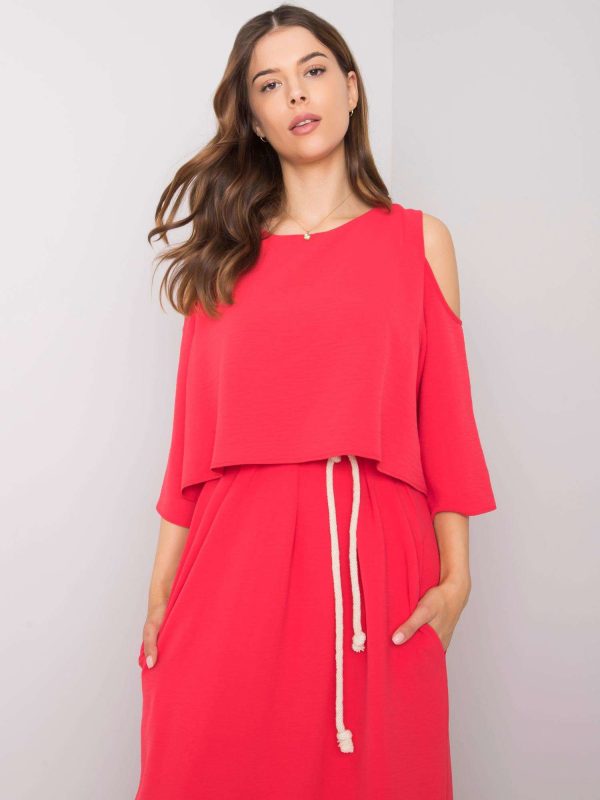 Wholesale Gilbert's raspberry maxi dress RUE PARIS