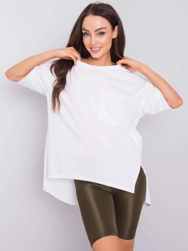 Wholesale White oversized t-shirt Gabby RUE PARIS