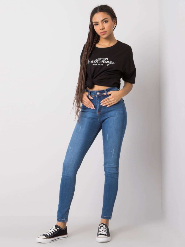 Wholesale Blue skinny jeans pants Gianna RUE PARIS