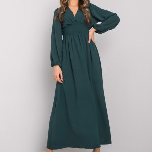 Wholesale Dark green maxi dress Cortinada RUE PARIS