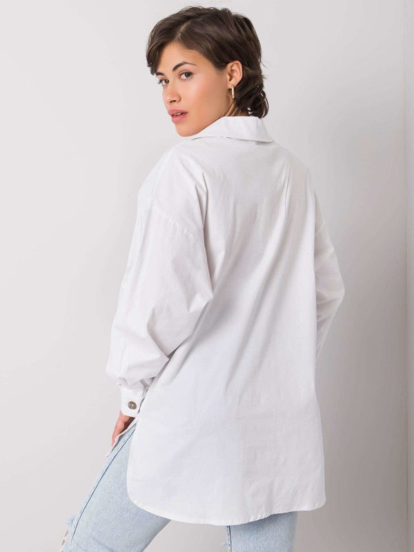 Wholesale White shirt with pockets Elora RUE PARIS