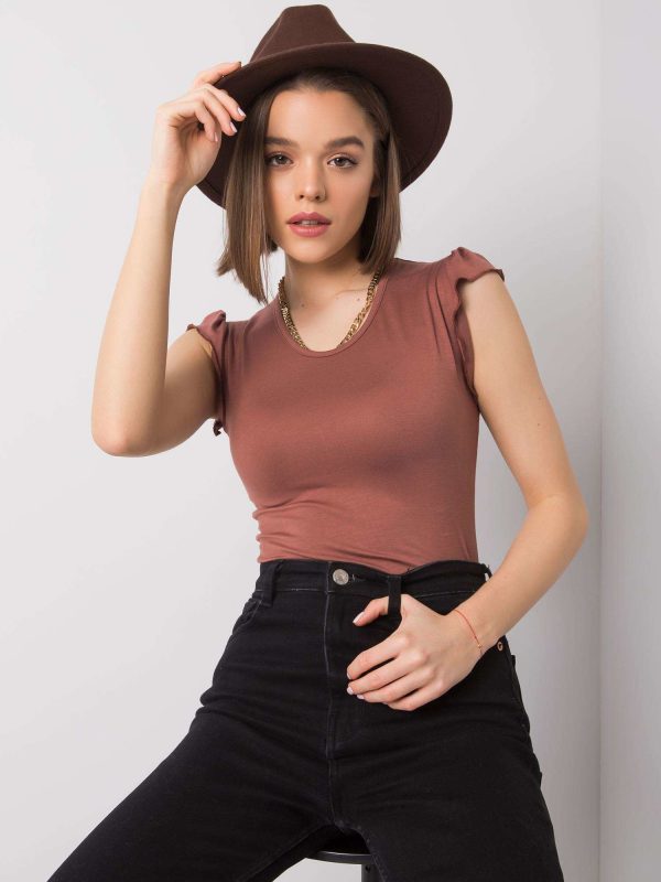 Wholesale Brown blouse Lottie RUE PARIS