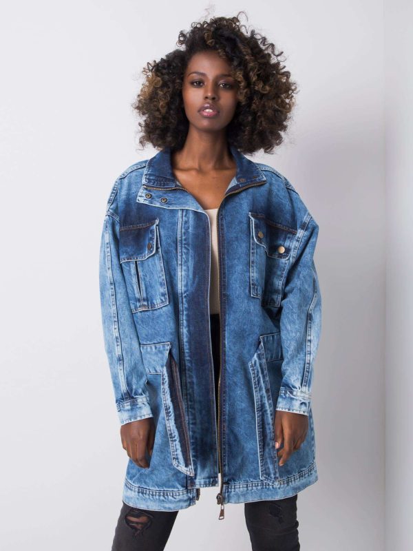 Wholesale Blue denim jacket Abbigail RUE PARIS