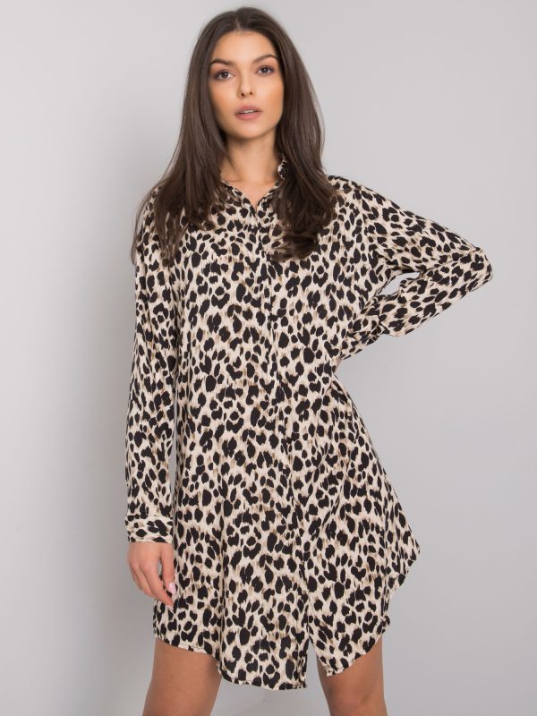 Wholesale Black and beige leopard girl Dallas RUE PARIS