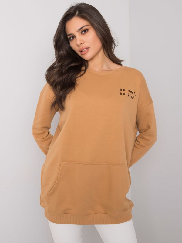 Wholesale Camel kangaroo sweatshirt Amalfi RUE PARIS