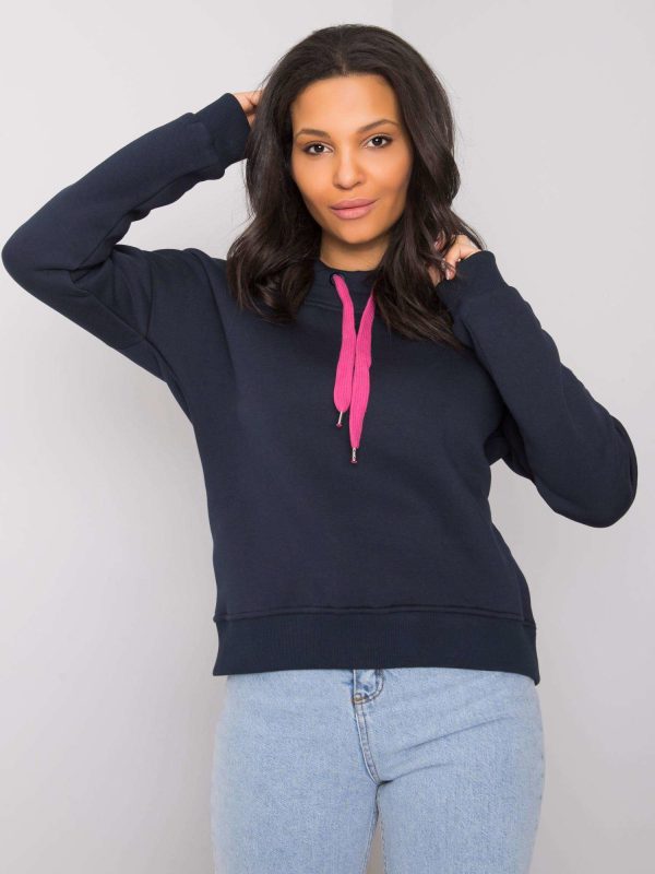 Wholesale Everleigh RUE PARIS navy blue hoodie