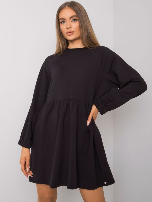 Wholesale Bellevue Black Long Sleeve Dress