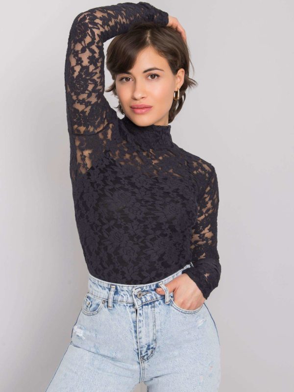 Wholesale Frieda RUE PARIS black lace blouse