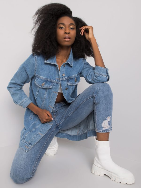 Wholesale Blue denim jacket Stella RUE PARIS