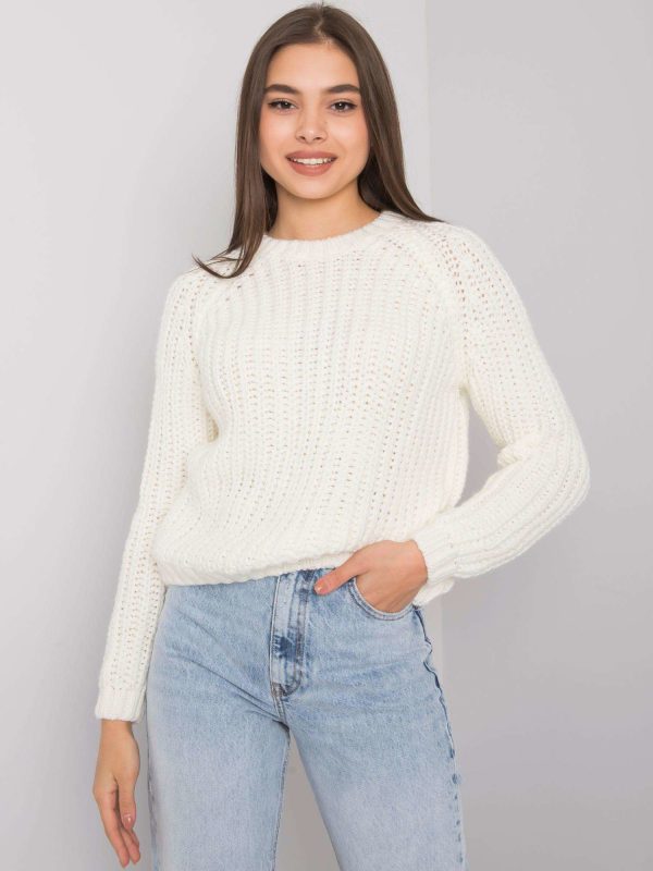 Wholesale Ecru women's knitted sweater Grinnell RUE PARIS