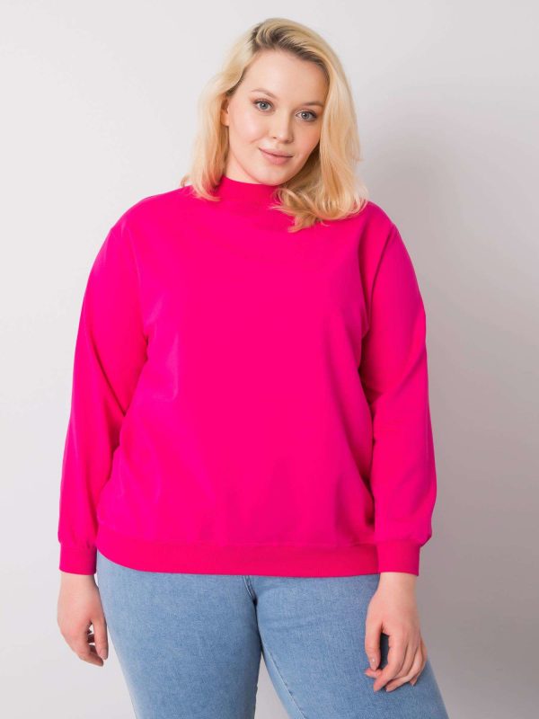 Wholesale Fuchsia plus size sweatshirt Harmony