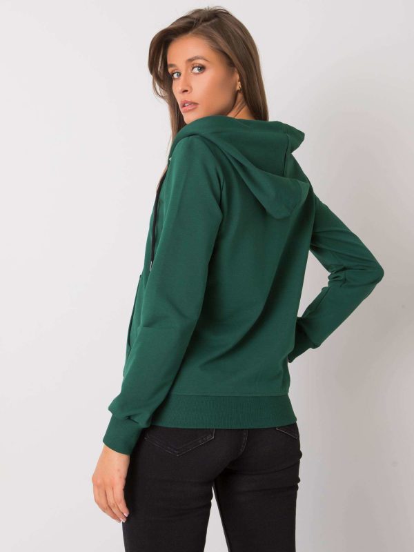 Wholesale Sachi RUE PARIS Dark Green Hoodie