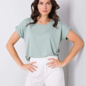 Wholesale Light green t-shirt Dafne RUE PARIS