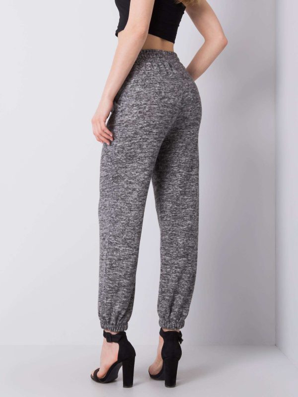 Wholesale Grey melange sweatpants Sidney RUE PARIS