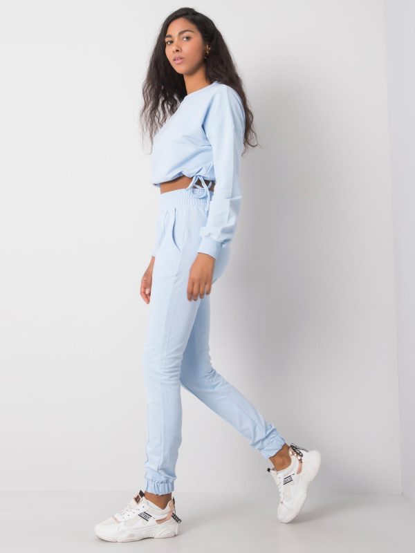 Wholesale Light blue casual set Laila RUE PARIS