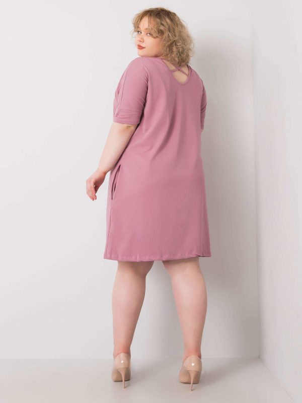 Wholesale Bellamy Plus Size Dirty Pink Dress