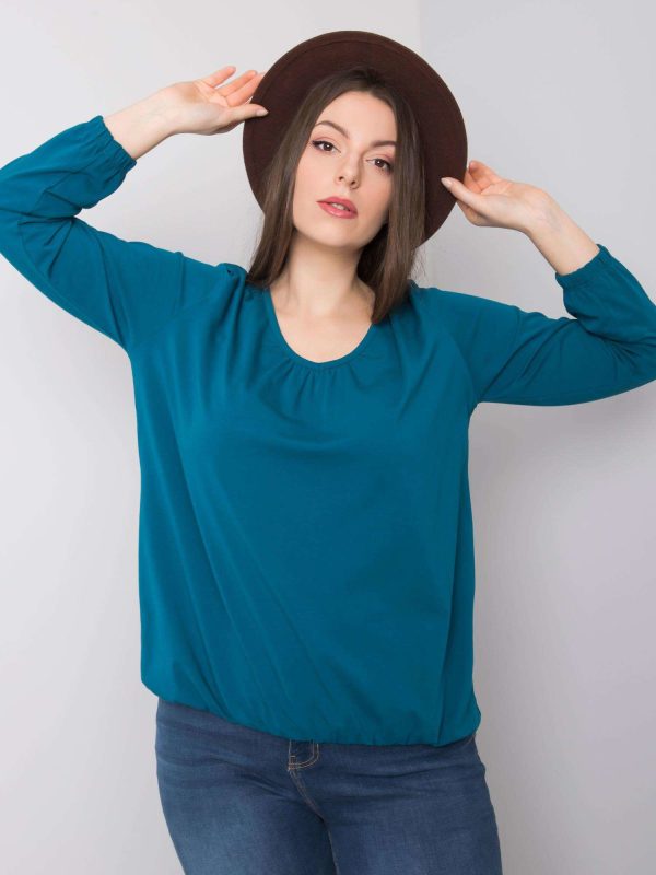 Wholesale Hailey's Sea Plus Size Long Sleeve Blouse