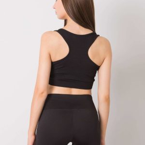 Wholesale Black crop top Lily RUE PARIS