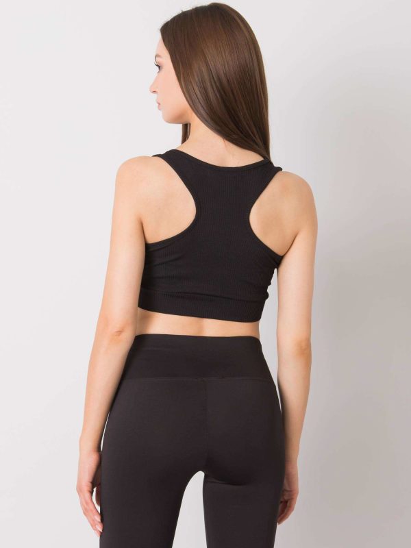 Wholesale Black crop top Lily RUE PARIS