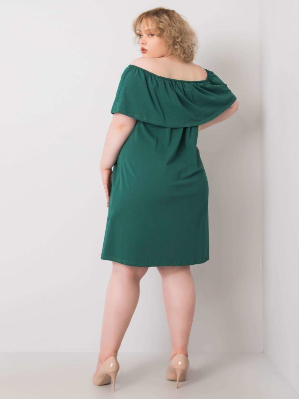 Wholesale Dark Green Plus Size Spanish Dress Keily