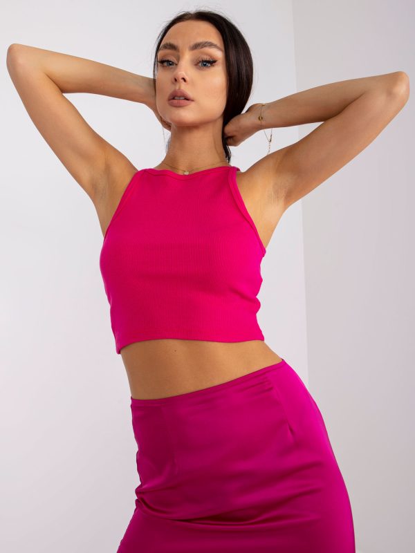 Wholesale Fuchsia striped top by Margo RUE PARIS