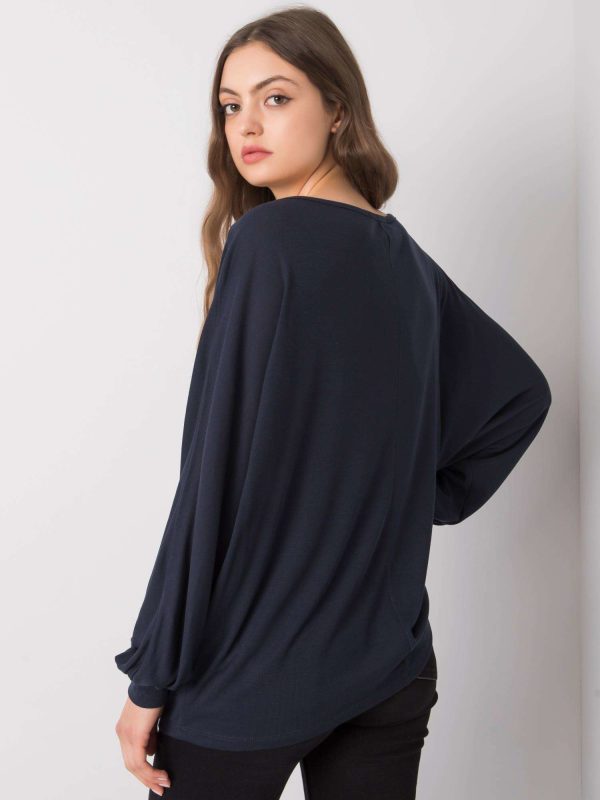 Wholesale Navy blue blouse Esther RUE PARIS