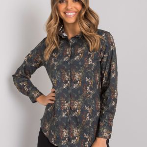 Wholesale Dark Green Edgewood Women's Shirt RUE PARIS