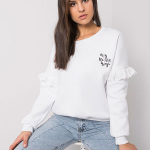 Wholesale White hooded sweatshirt Alvah RUE PARIS