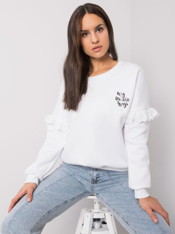 Wholesale White hooded sweatshirt Alvah RUE PARIS