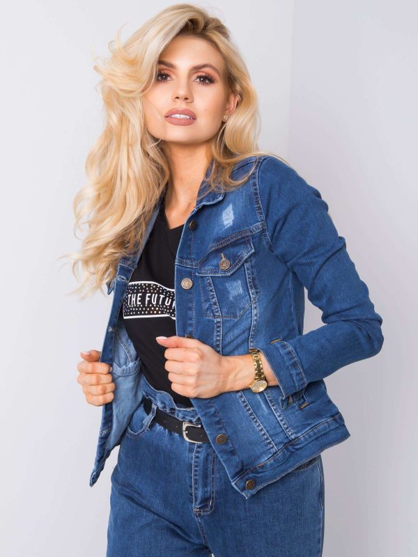 Wholesale Blue denim jacket Erina RUE PARIS