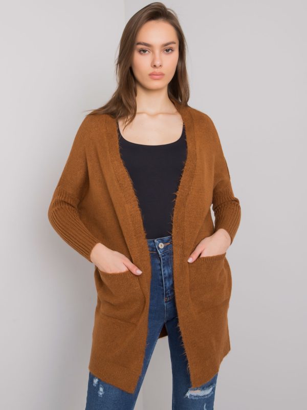 Wholesale Light brown jumper with pockets Barreiro RUE PARIS