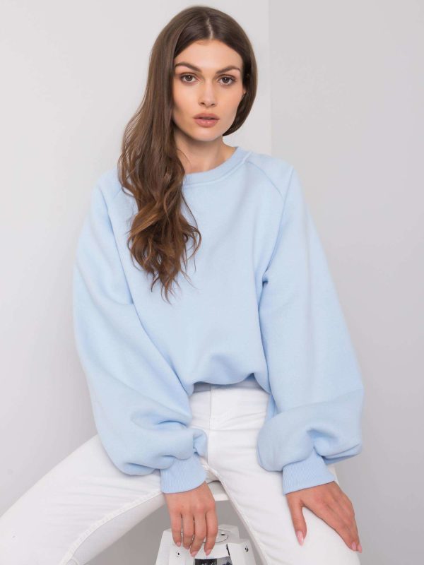 Wholesale Light blue hoodie Tashi RUE PARIS