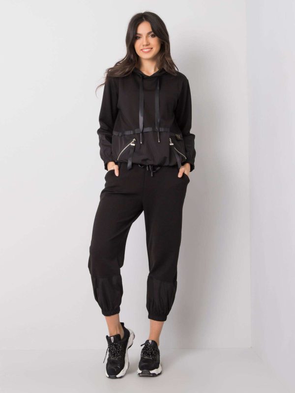 Wholesale Black casual set Jade RUE PARIS