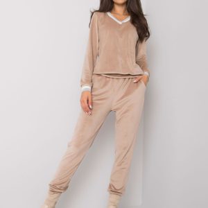 Wholesale Beige velour set Esti RUE PARIS