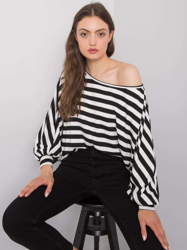 Wholesale Black and white blouse Esther RUE PARIS