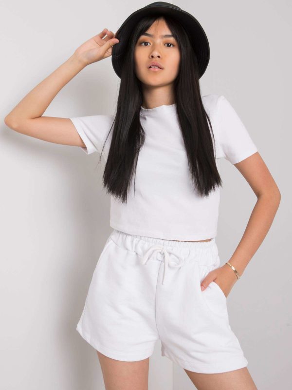 Wholesale White casual shorts Reya RUE PARIS