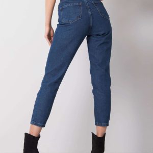 Wholesale Blue high waist denim pants Kiara RUE PARIS