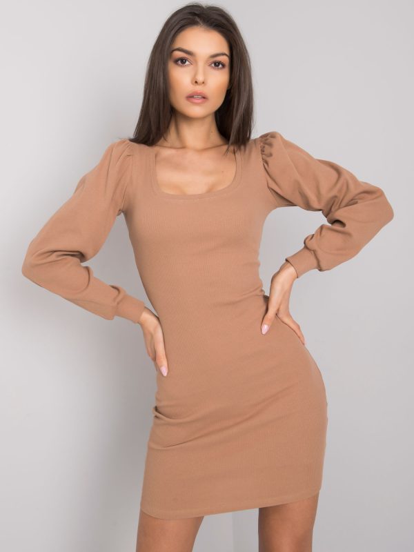 Wholesale Camel dress Shantaya RUE PARIS