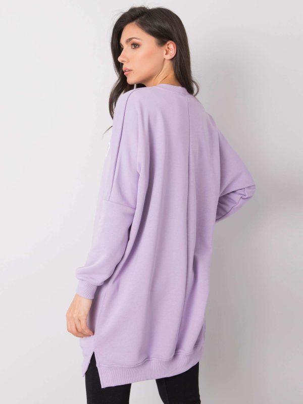 Wholesale Light purple tunic with the inscription Corazon RUE PARIS